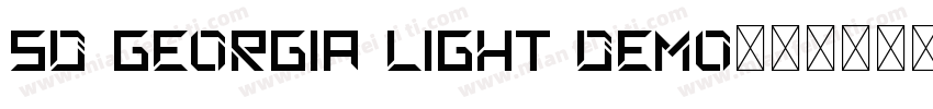 SD Georgia Light Demo字体转换